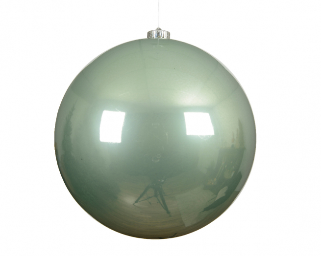 Sfera infrangibile verde matcha, diametro 14 cm