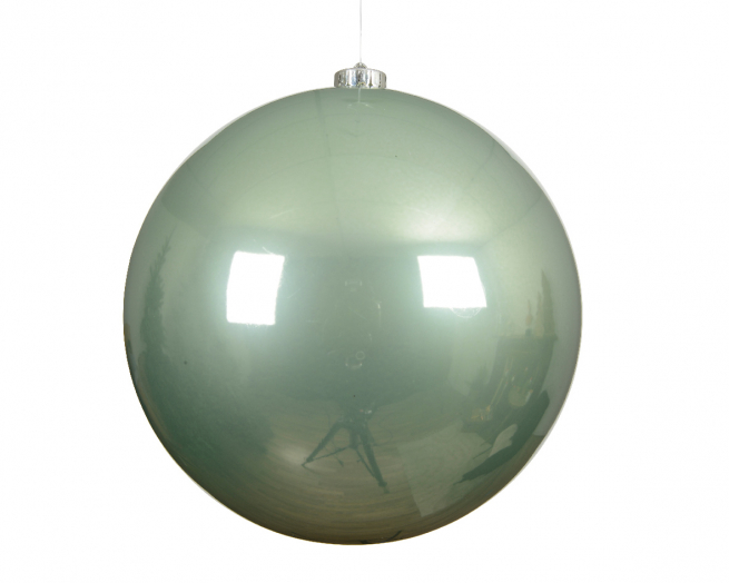 Sfera infrangibile verde matcha, diametro 20 cm