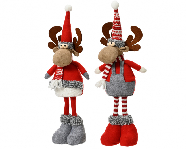 Renna in tessuto altezza 50 cm, modelli assortiti