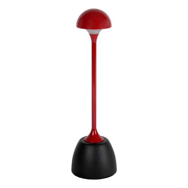 Lampada led in PVC burgundy, altezza 29 cm