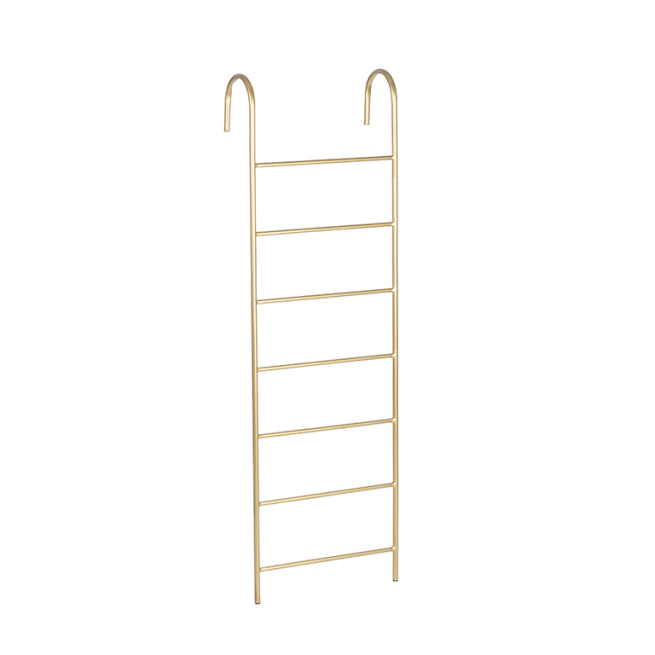 Scala in metallo oro, altezza 120 cm