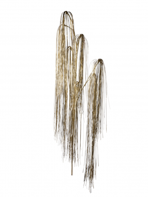 Ramo natalizio cadente oro, altezza 203 cm