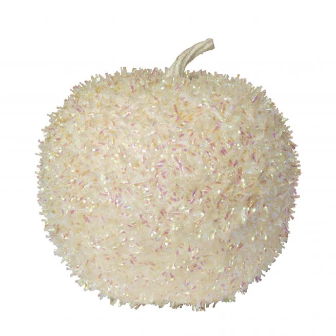 Mela perla con glitter, diametro 20 cm