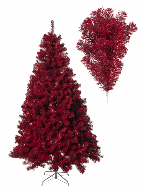 Pino "Hippy" rosso, altezza 240 cm