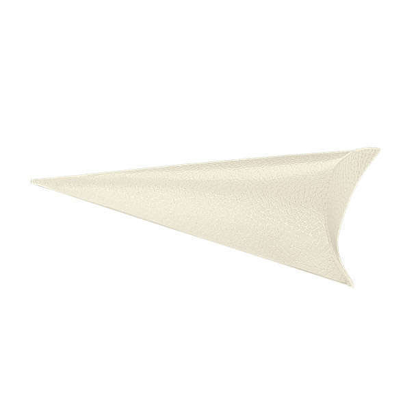 Cono porta confetti in cartoncino bianco perlato, 75x190mm, confezione da 10 pezzi