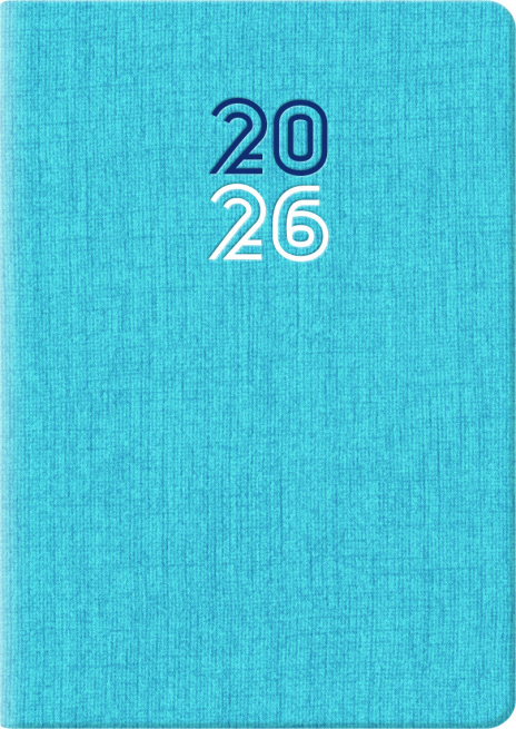 Agenda 2026 tascabile bigiornaliera Caribe turchese, formato 7x10 cm