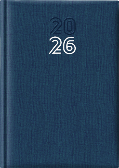 Agenda 2026 giornaliera Caribe blu, formato 14.5x20.5 cm