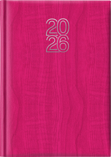 Agenda 2026 giornaliera Vertigo rosso, formato 14.5x20.5 cm