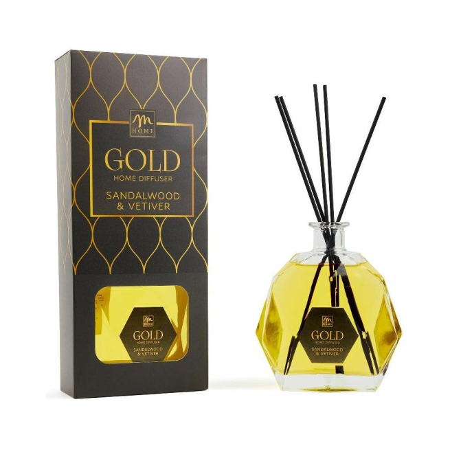 Diffusore di profumo con bottiglia diamante rosso e bacchetti, capacità 700 ml, in scatola regalo, varie fragranze