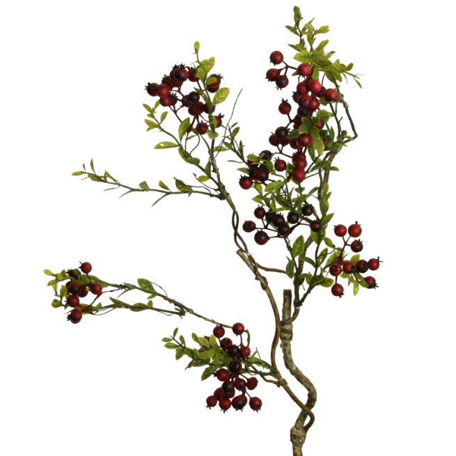 Ramo di bacche rosse, altezza 60 cm
