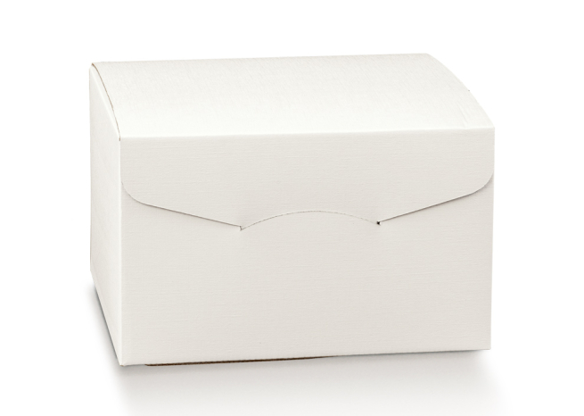 Scatola "Segreto" automontante base rettangolare in cartone bianco, 27x39x23.5 cm