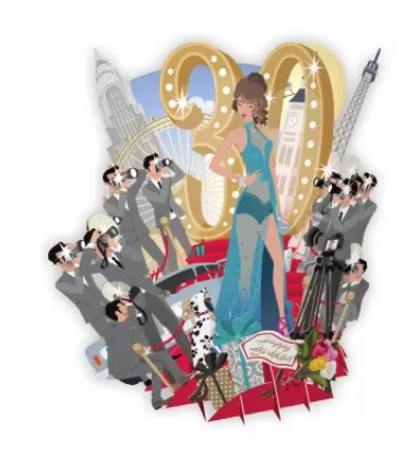 Biglietto POP-UP tridimensionale "30 anni"