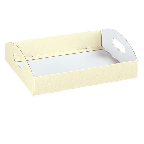 Scatola cesto automontante in cartone avorio, cartone da 50 pezzi, vari formati