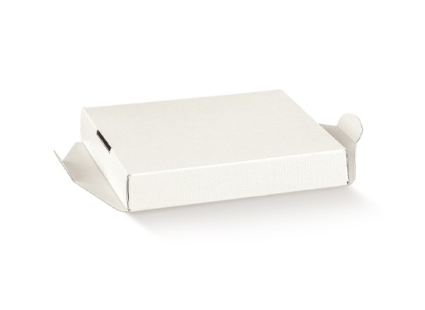 Fondi rialzati in cartone bianco per scatole PVC trasparenti, 6x6 cm, confezione da 10 pezzi