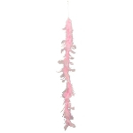 Ghirlanda di piume rosa, lunghezza 80 cm