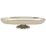 Alzata ovale in alluminio "Gros", 15.5x39 cm, altezza 8 cm