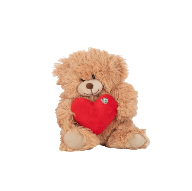 Orsetto seduto con cuore, altezza 25 cm