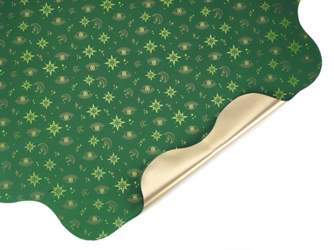 Sottovaso perlato "Look Elite" fondo verde, diametro 100 cm, confezione da 10 pezzi