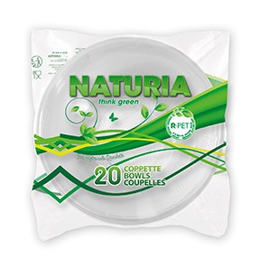 Coppetta trasparente 380cc in R-PET, confezione da 20 pezzi