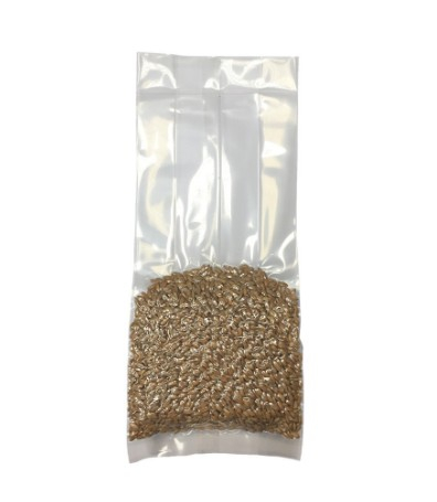 Sacchetto sottovuoto liscio con soffietti laterali, alto spessore 145my, vari formati