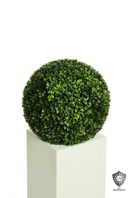 Sfera di bosso artificiale verde, varie misure