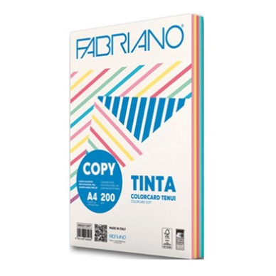 Risma di carta "Mixtenui" da 200 gr/mq, formato A4, confezione da 100 fogli