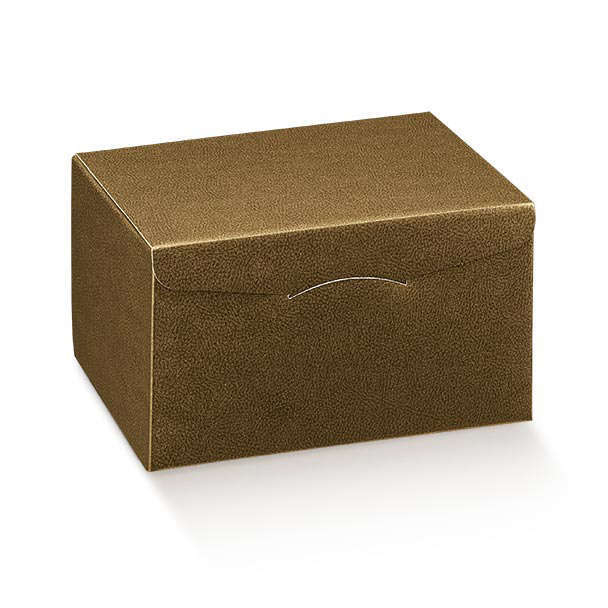 Scatola "Segreto" automontante base rettangolare in cartone marrone scuro, cartone da 20 pezzi, vari formati