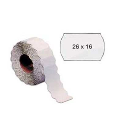 Etichette bianche removibili per prezzatrice, formato 26x16 mm