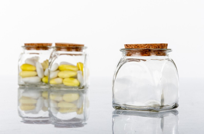 Vasetto in vetro da 100 ml, con tappo di sughero