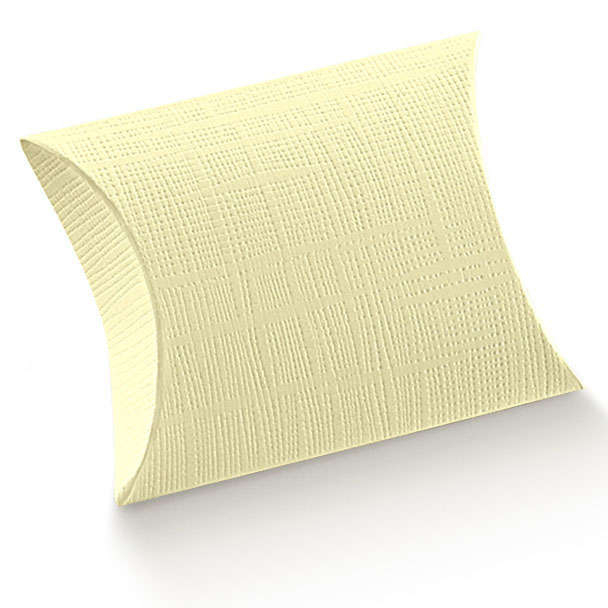 Scatola busta in cartoncino avorio, 7x7x2.5 cm, confezione da 10 pezzi