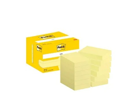 Blocco foglietti adesivi "Post-it" 656-CY giallo, 51x76 mm, confezione da 12 pezzi