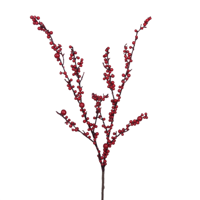 Ramo di bacche rosse, altezza 85 cm
