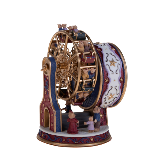 Giostra ruota panoramica con orsi, altezza 15 cm