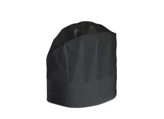 Cappello grande chef prestige h. 25 cm in viscosa nero confezione da 20 pezzi