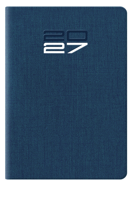 Agenda 2027 tascabile bigiornaliera Caribe blu, formato 7x10 cm