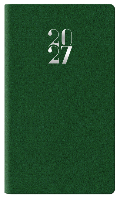 Agenda 2027 tascabile settimanale Egadi verde scuro, formato 8x14 cm