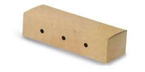 Contenitore antiunto porta hot-dog in cartoncino bio-compostabile 73x230 mm, confezione da 50 pezzi