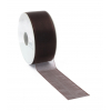 Rotolo nastro organza marrone cacao, lunghezza 50 metri
