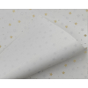 Carta da regalo bianca fantasia stelline, formato 70x100 cm, confezione da 25 fogli