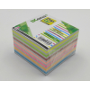 Cubo di carta bianca e colorata per appunti formato 95x95 mm, blocco da 720 fogli