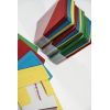 Cartella semplice in pura cellulosa, formato 25x35 cm, colori assortiti, confezione da 24 pezzi