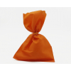 Sacchetto tessuto non tessuto arancione, bordo smerlato, confezione da 25 pezzi