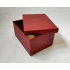 Scatola "Segreto" automontante in cartone bordeaux, 26x36 cm altezza 18 cm, confezione da 2 pezzi