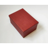 Scatola "Segreto" automontante in cartone bordeaux, 26x36 cm altezza 18 cm, confezione da 2 pezzi