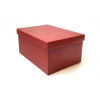 Scatola "Segreto" automontante in cartone bordeaux, 26x36 cm altezza 18 cm, confezione da 2 pezzi