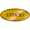 Etichetta adesiva dorata Ufficio
