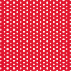 Tovagliolo in carta 3 veli stampa Pois rosso, 33x33 cm, confezione da 20 pezzi