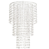 Lampadario "Chandelier" 1352 led, luce calda fissa, uso interno ed esterno, diametro 55 x 85 di altezza, filo alimentazione trasparente 6 metri
