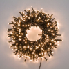 Filo lineare (cluster) 720 led, luce calda, filo verde, per uso interno ed esterno, lunghezza 14.90 metri
