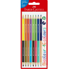 Matita colorata bicolor colori assortiti, confezione da 8 pezzi  